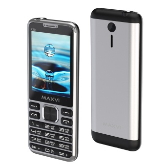 Мобильный телефон MAXVI X10i серебристый