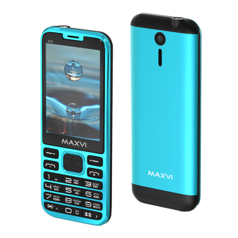 Мобильный телефон MAXVI X10 голубой