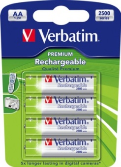 Аккумулятор Verbatim AA 2500mAh*  (BL4,цена за 1шт)