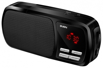 Колонка Sven PS-50 черная (MP3-плеер, microSD/USB, FM)